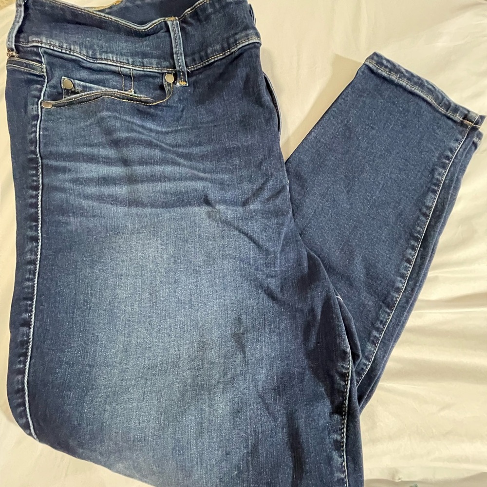 Torrid Blue Jeggings with Skinny Fit and Contrast Stitching